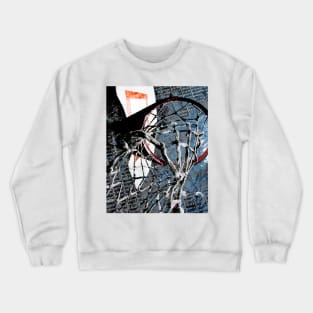 Basketball art print swoosh 43- Takumipark basketball artwork Crewneck Sweatshirt